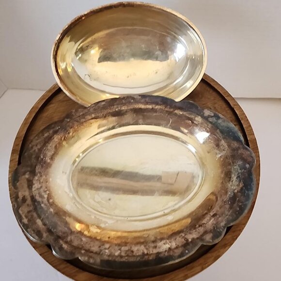 Arts Co Silver Plate #47 Oval Dish With Lid - Picture 3 of 5
